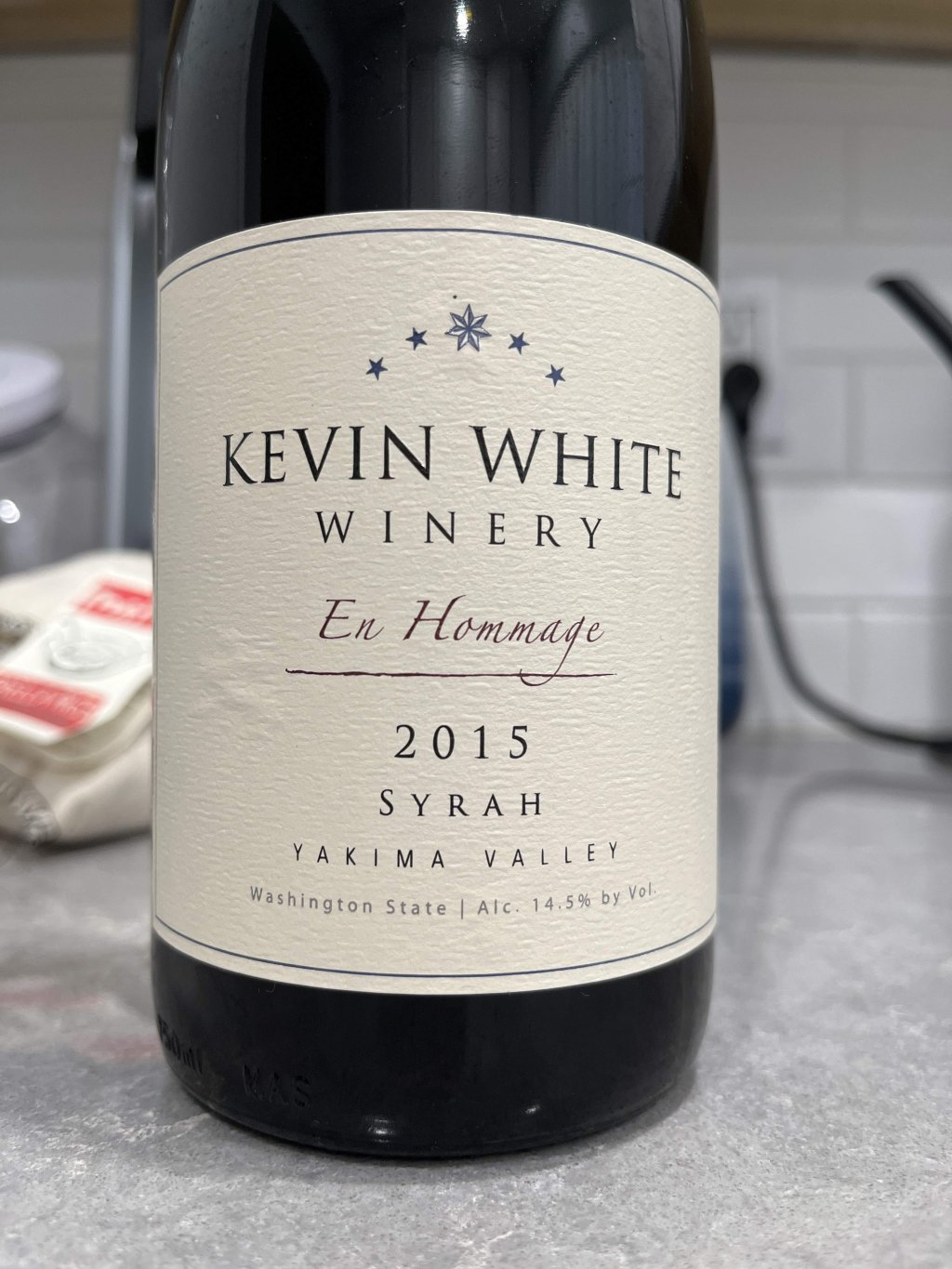 2015 Kevin White Winery En Hommage