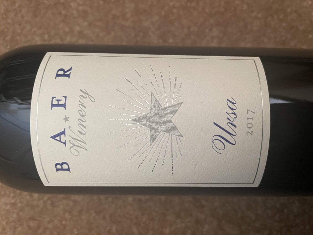 2017 Baer Winery Ursa