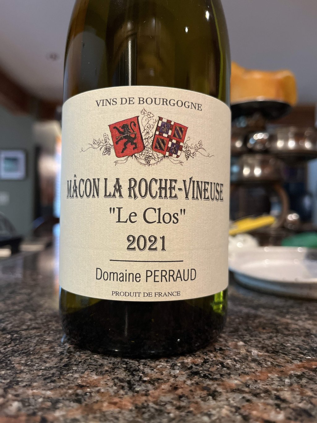 2021 Domaine Perraud Mâcon La Roche-Vineuse “Le Clos”