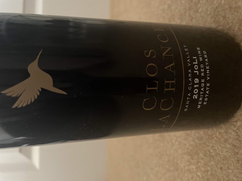 2019 Clos La Chance Joli Meritage Red Wine