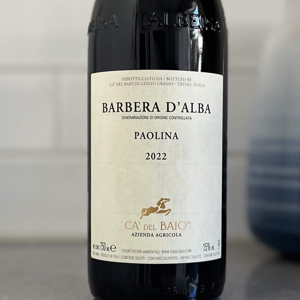 2022 Ca' del Baio Barbera d'Alba Paolina