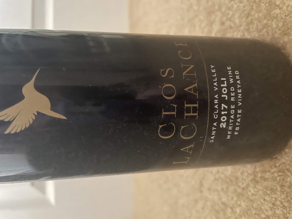 2017 Clos La Chance Joli Meritage Red Wine